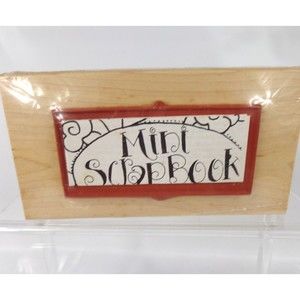 Vintage Limited Edition Two Sided Rubber Stamp 2002 Frames Scrapbook New Sealed